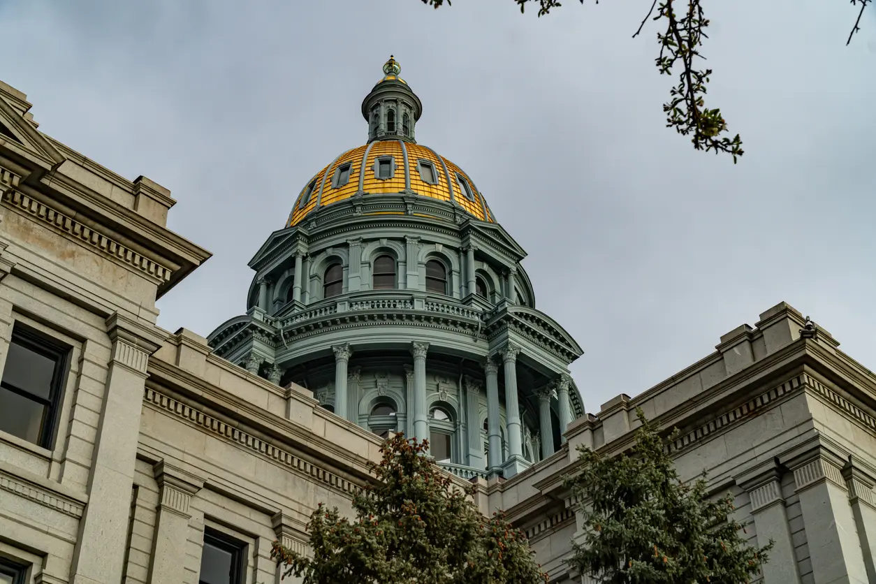 The state of colorado capital building located in Denver Colorado